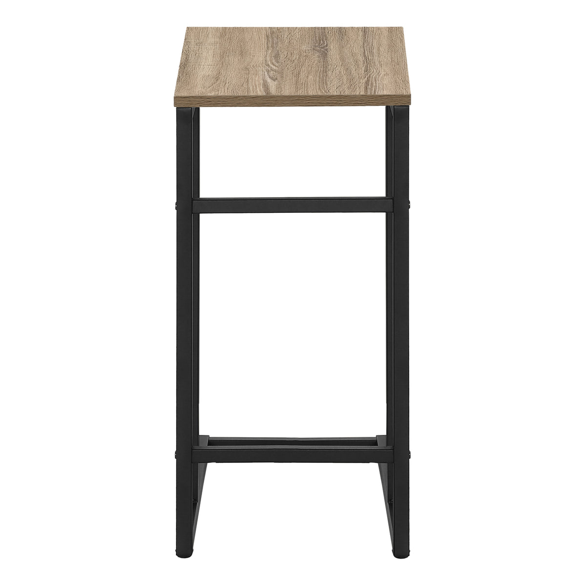 Vera Dark Taupe & Black Metal Accent Table | Ortholuxe Home - Photo 6