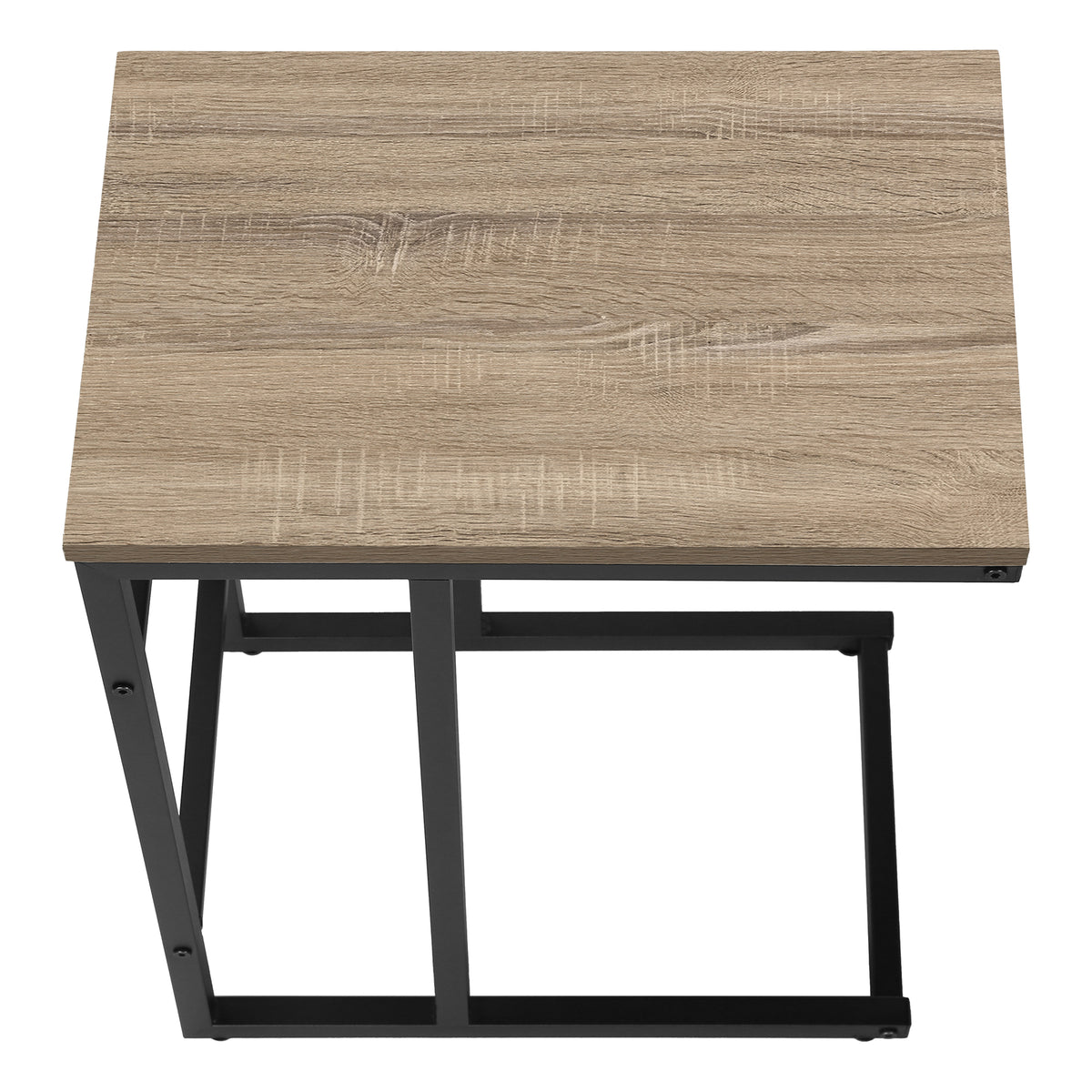 Vera Dark Taupe & Black Metal Accent Table | Ortholuxe Home - Photo 7
