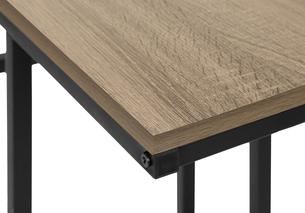 Vera Dark Taupe & Black Metal Accent Table | Ortholuxe Home - Photo 8