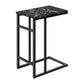 Vera Black Marble & Black Metal Accent Table | Ortholuxe Home - Photo 3