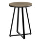 Vera Dark Taupe & Black Metal Accent Table | Ortholuxe Home - Photo 3