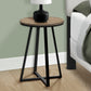 Vera Dark Taupe & Black Metal Accent Table | Ortholuxe Home - Photo 2