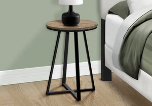 Vera Dark Taupe & Black Metal Accent Table | Ortholuxe Home - Photo 2