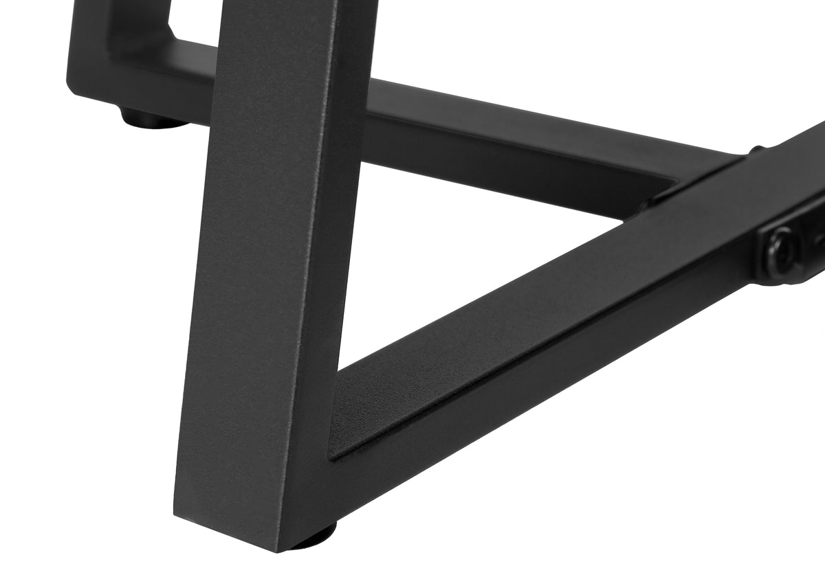 Vera Black Marble & Black Metal Accent Table | Ortholuxe Home - Photo 9