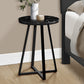Vera Black Marble & Black Metal Accent Table | Ortholuxe Home - Photo 2