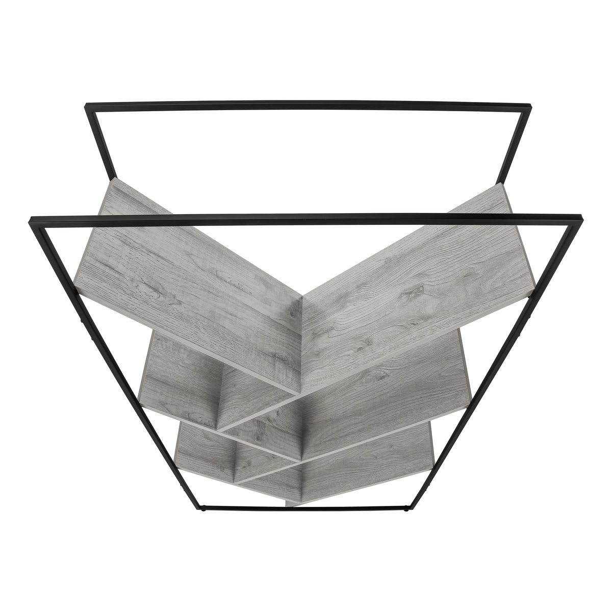 Yvette Grey & Black Metal Bookcase | Ortholuxe Home - Photo 7
