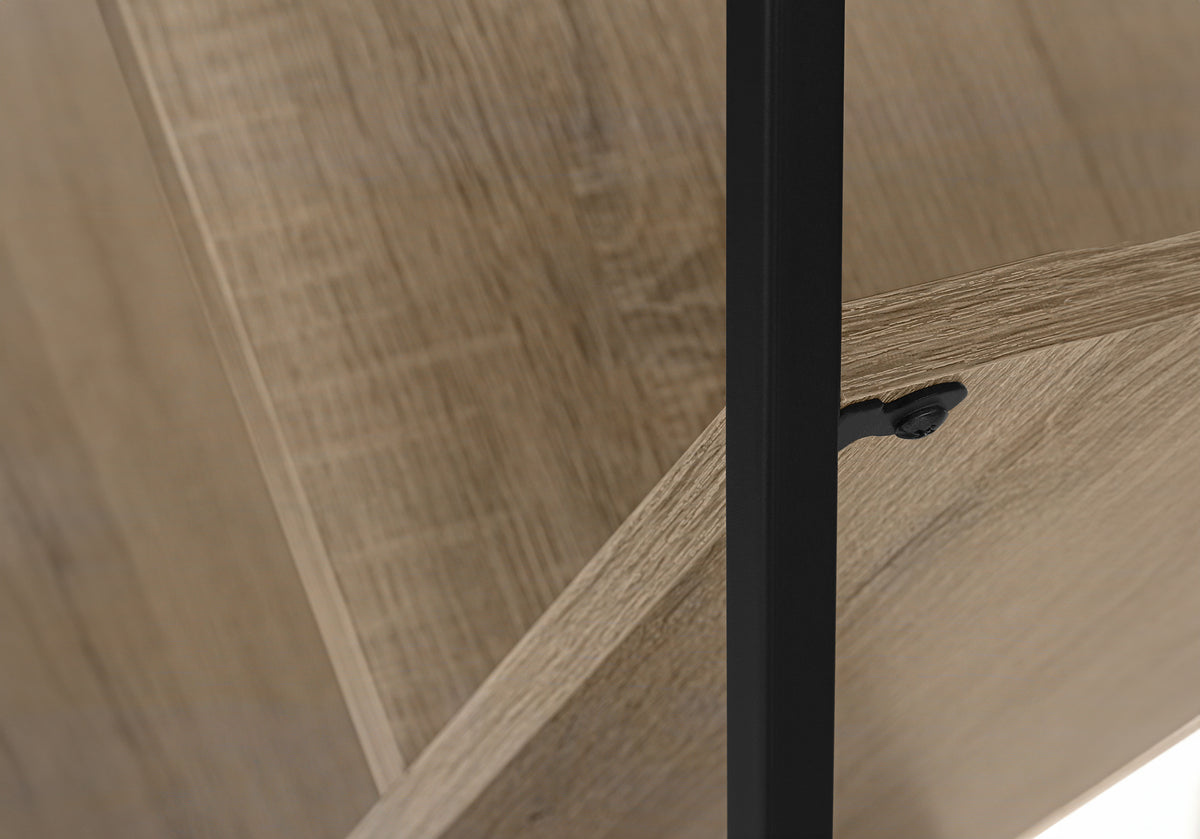 Yvette Dark Taupe & Black Metal Bookcase | Ortholuxe Home - Photo 9