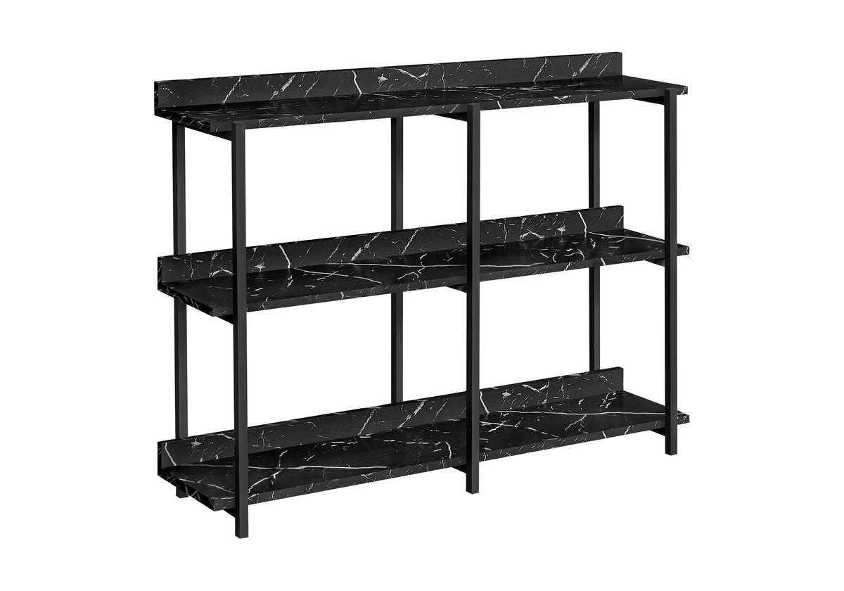Asher Black Marble & Black Metal Console | Ortholuxe Home - Photo 3
