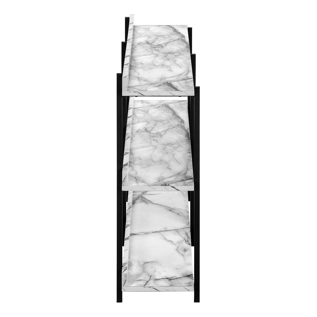 Asher White Marble & Black Metal Console | Ortholuxe Home - Photo 5