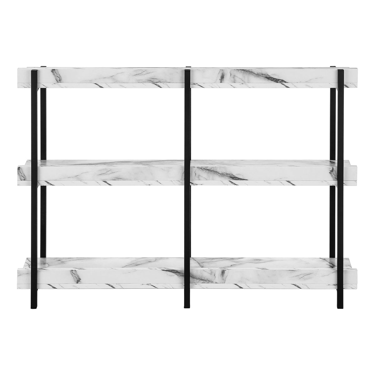 Asher White Marble & Black Metal Console | Ortholuxe Home - Photo 6