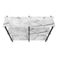 Asher White Marble & Black Metal Console | Ortholuxe Home - Photo 7