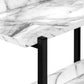 Asher White Marble & Black Metal Console | Ortholuxe Home - Photo 8