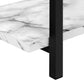 Asher White Marble & Black Metal Console | Ortholuxe Home - Photo 9