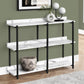 Asher White Marble & Black Metal Console | Ortholuxe Home - Photo 2