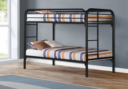 Blake Black Metal Bunk Bed | Ortholuxe Home