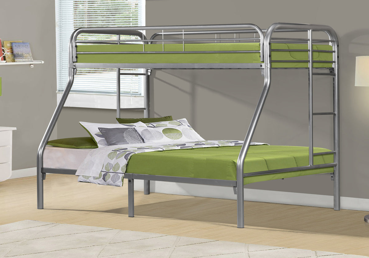 Blake Silver Metal Bunk Bed | Ortholuxe Home