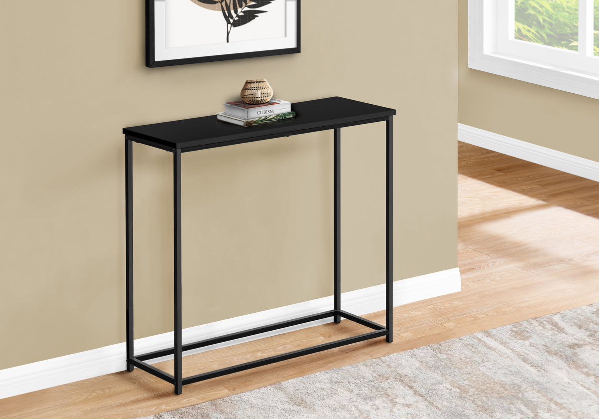 Drake Black Metal Hall Console | Ortholuxe Home