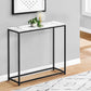 Drake White Marble & Black Metal Console | Ortholuxe Home - Photo 2