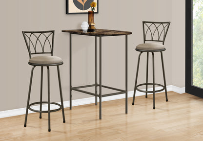 Grant Espresso Marble & Metal Home Bar | Ortholuxe Home