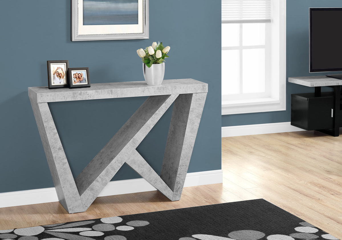Wells Cement-Look Hall Console | Ortholuxe Home