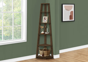 Cyrus Dark Walnut Corner Accent Etagere | Ortholuxe Home - Photo 2