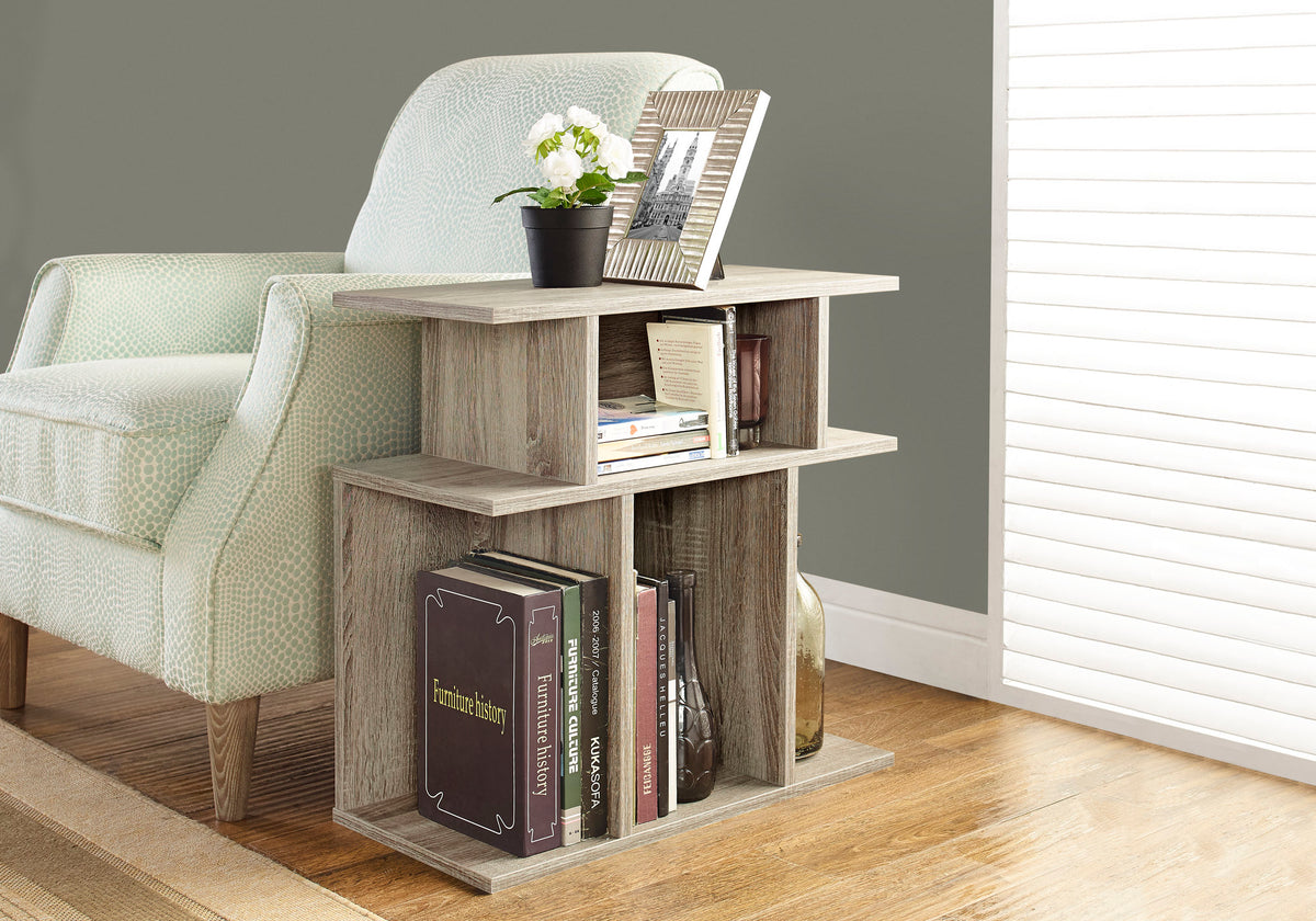 Dante Dark Taupe Accent Table | Ortholuxe Home