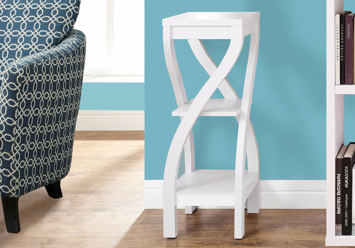 Dante White Accent Table | Ortholuxe Home