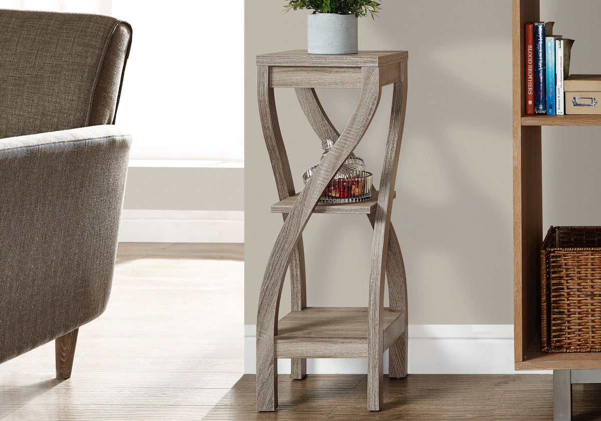 Enzo Dark Taupe Accent Table | Ortholuxe Home
