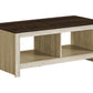 Gio Light Beige & Dark Oak Coffee Table | Ortholuxe Home - Photo 2