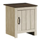 Gio Light Beige & Dark Oak Accent Table | Ortholuxe Home - Photo 2
