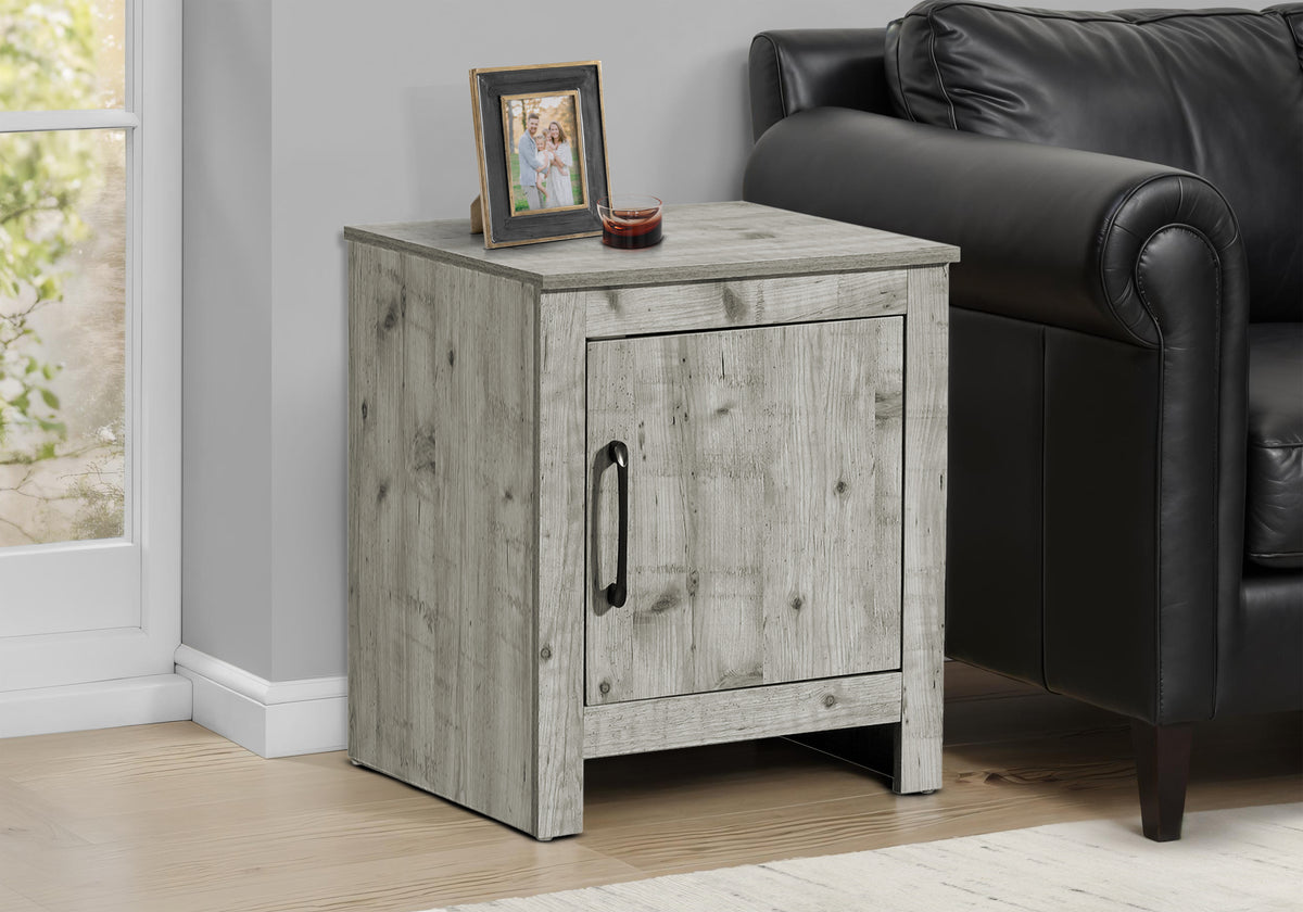 Hugo Rustic Grey Accent Table | Ortholuxe Home