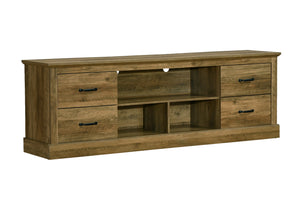 Ivo Dark Brown Knotty Oak TV Stand with 4 Drawers | Ortholuxe Home - Photo 2