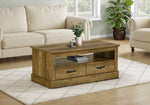 Ivo Dark Brown Knotty Oak Coffee Table | Ortholuxe Home