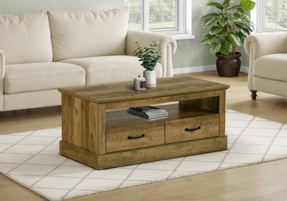Ivo Dark Brown Knotty Oak Coffee Table | Ortholuxe Home