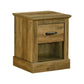 Ivo Dark Brown Knotty Oak Accent Table | Ortholuxe Home - Photo 2