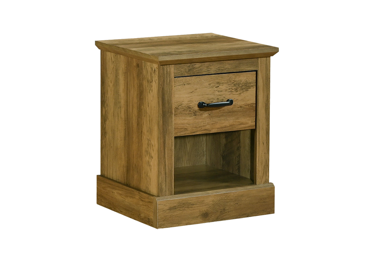 Ivo Dark Brown Knotty Oak Accent Table | Ortholuxe Home - Photo 2