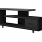 Otto Black TV Stand with 1 Drawer | Ortholuxe Home - Photo 2
