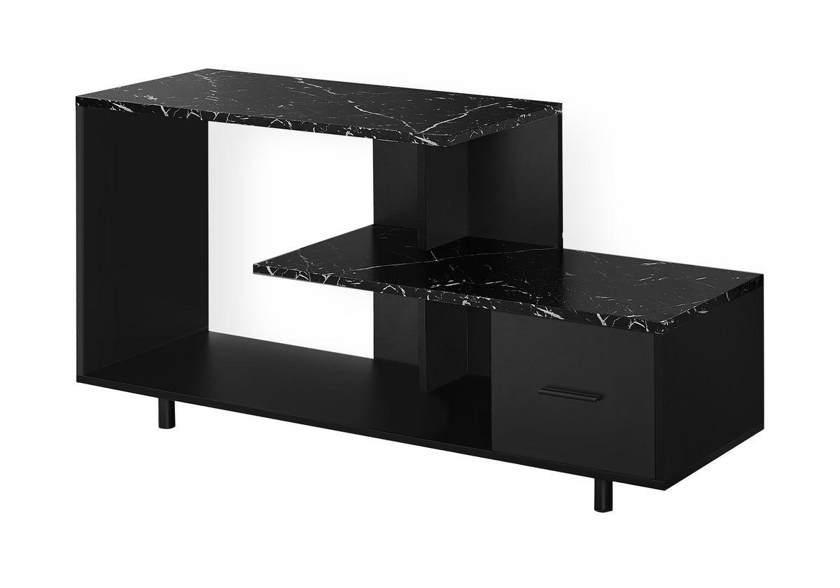 Remy Black Marble TV Stand | Ortholuxe Home - Photo 2