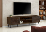 Soren Brown Wood-Look TV Stand with 2 Doors | Ortholuxe Home