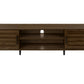 Soren Brown Wood-Look TV Stand with 2 Doors | Ortholuxe Home - Photo 3