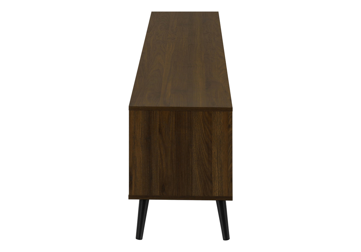 Soren Brown Wood-Look TV Stand with 2 Doors | Ortholuxe Home - Photo 4