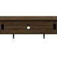 Soren Brown Wood-Look TV Stand with 2 Doors | Ortholuxe Home - Photo 5