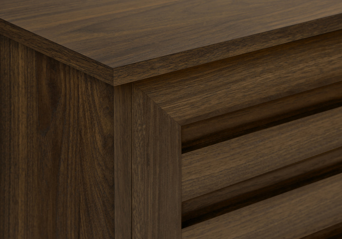Soren Brown Wood-Look TV Stand with 2 Doors | Ortholuxe Home - Photo 7