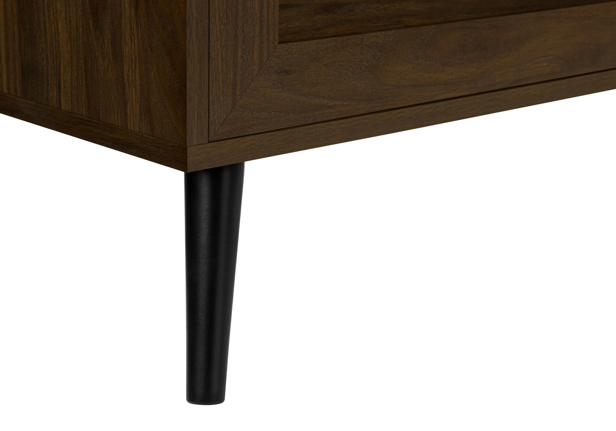 Soren Brown Wood-Look TV Stand with 2 Doors | Ortholuxe Home - Photo 9
