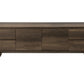 Soren Dark Brown Wood-Look TV Stand | Ortholuxe Home - Photo 3