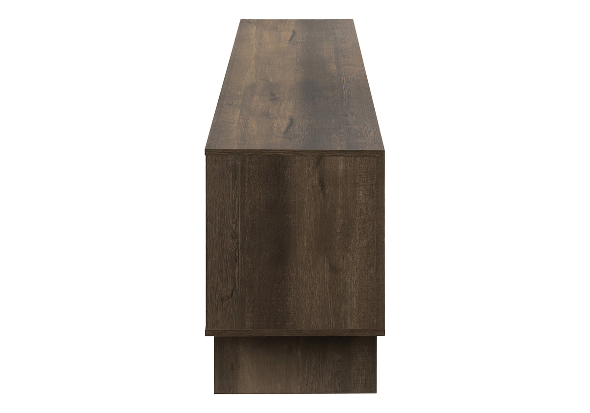 Soren Dark Brown Wood-Look TV Stand | Ortholuxe Home - Photo 4