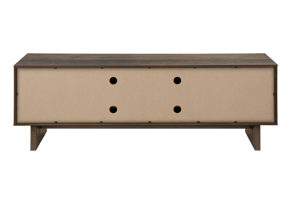 Soren Dark Brown Wood-Look TV Stand | Ortholuxe Home - Photo 5