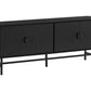 Vito Black TV Stand with Black Metal | Ortholuxe Home - Photo 2