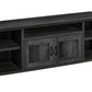 Wolfe Black Reclaimed Wood-Look TV Stand | Ortholuxe Home - Photo 2