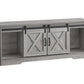 Wolfe Grey TV Stand with 2 Sliding Doors | Ortholuxe Home - Photo 2